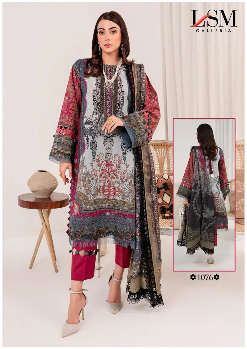 Parian Dream Vol 8 By Lsm Heavy Luxury Lawn Pakistani Dress Material Wholesale Shop In Surat
